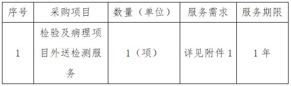 佛山市順德區(qū)馬洲醫(yī)院檢驗(yàn)及病理項(xiàng)目外送檢測(cè)服務(wù)采購(gòu)公告